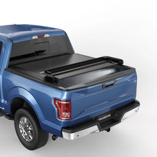 POLEMOTOR 5.5FT Soft Quad-Fold Tonneau Cover for 2015-2022 Ford F150 Truck Bed Cover (66