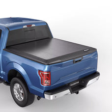 POLEMOTOR 6.5FT Soft Quad Fold Truck Bed Tonneau Cover For 2015-2022 Ford F150 Fleetside (Excl. Raptor Series)