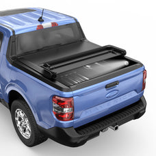 4.6FT Soft Tri-Fold Tonneau Cover For 2022 2023 Ford Maverick Truck Bed