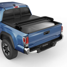 POLEMOTOR 5FT Soft Tri-Fold Truck Bed Tonneau Cover For 2016-2023 Toyota Tacoma Fleetside/Styleside