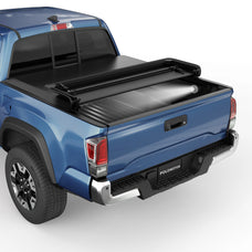 POLEMOTOR 6FT Soft Tri-Fold Truck Bed Tonneau Cover For 2016-2023 Toyota Tacoma Fleetside/Styleside