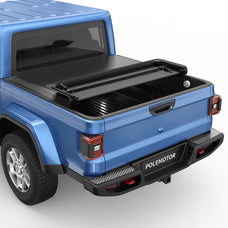 5FT Soft Tri-Fold Tonneau Cover For 2020-2024 Jeep Gladiator Truck Bed w/Led Lamp (Without Utility Track System)