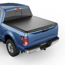 POLEMOTOR 5.5FT Soft Roll-Up Truck Bed Tonneau Cover For 2015-2022 Ford F150 Styleside (Excl. Raptor Series)