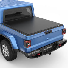 5FT Soft Roll-Up Tonneau Cover for 2020-2024 Jeep Gladiator Truck Bed w/ Led Lamp