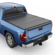 POLEMOTOR 5.8FT Hard Tonneau Cover For 2007-2013 Chevy Silverado GMC Sierra 1500 Tri-Fold Truck Bed Cover