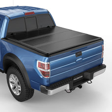 POLEMOTOR 5.5FT Hard FiberglassTonneau Cover For 2004-2014 Ford F-150 F150 Tri-Fold Truck Bed