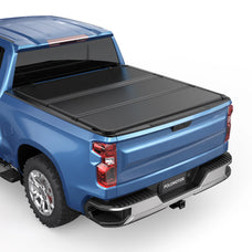 POLEMOTOR 5.8ft Hard Tri Fold Tonneau Cover for 2019-2023 Silverado Sierra 1500 2500HD 3500HD Truck Bed Cover