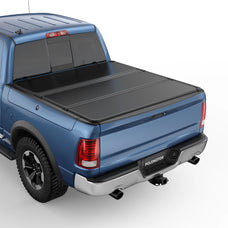 5.7FT Hard Tri-Fold Truck Bed Tonneau Cover For 2009-2024 Dodge Ram 1500 Fleetside Without RamBox