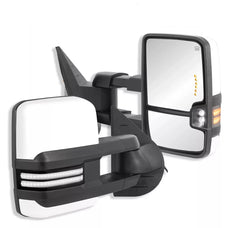 White Painted Tow Mirrors For 2008-2013 Silverado 1500 2500HD 3500 2009-2013 Hybrid